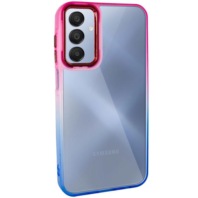 Противоударный Чехол TPU+PC Fresh sip series для Samsung Galaxy A15 4G/5G / M15 5G Синий/Розовый