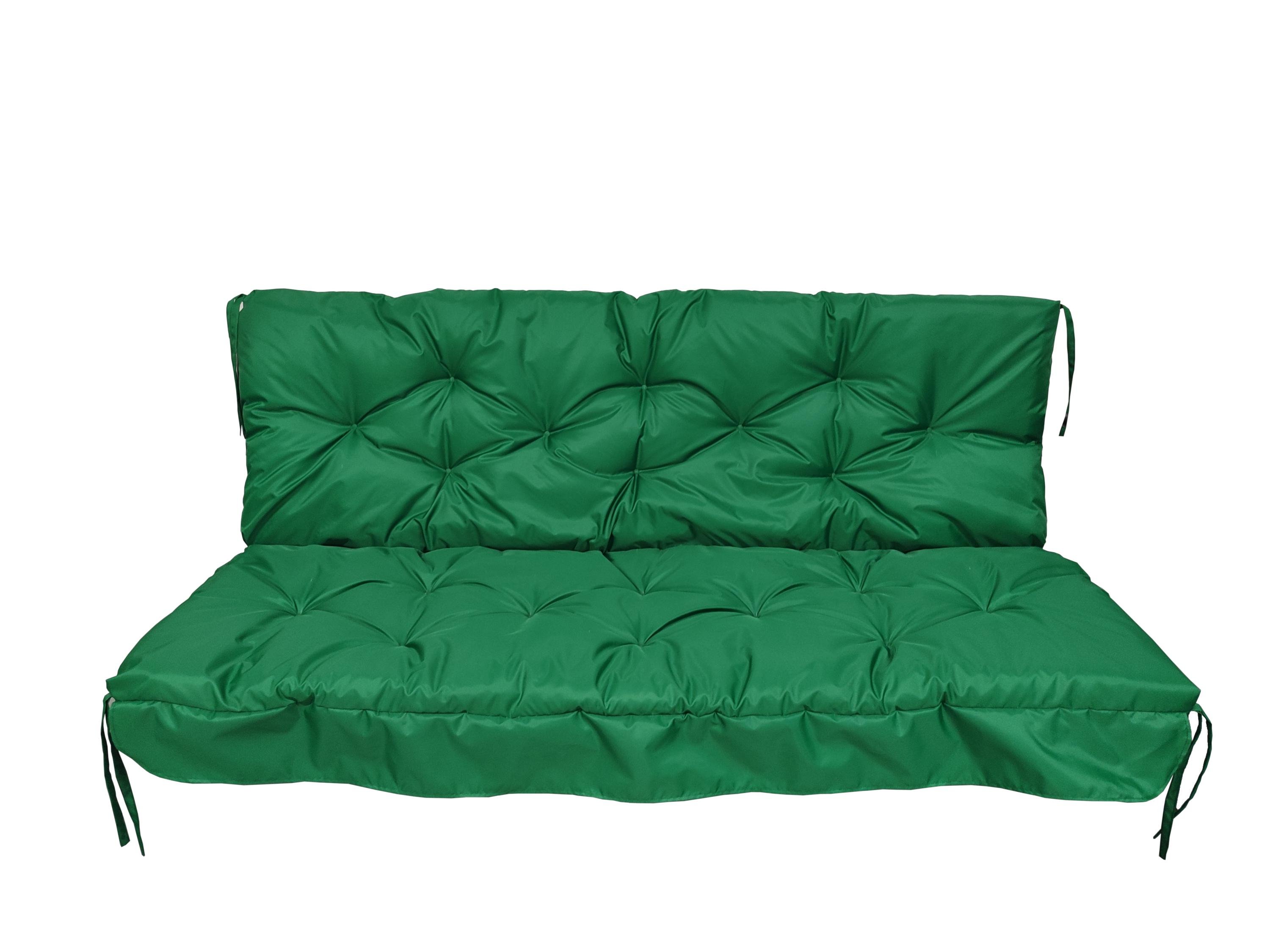 Матрас для качелей водоотталкивающий eGarden LOFT стеганый 150x110x8 см Зеленый (5754) - фото 1