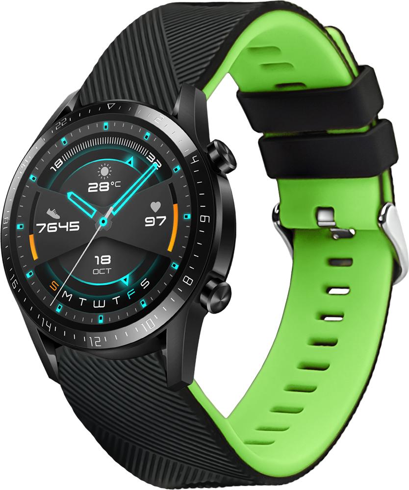Ремешок Luminic для Huawei Watch GT 2 46 мм Black Green (26662-4A)