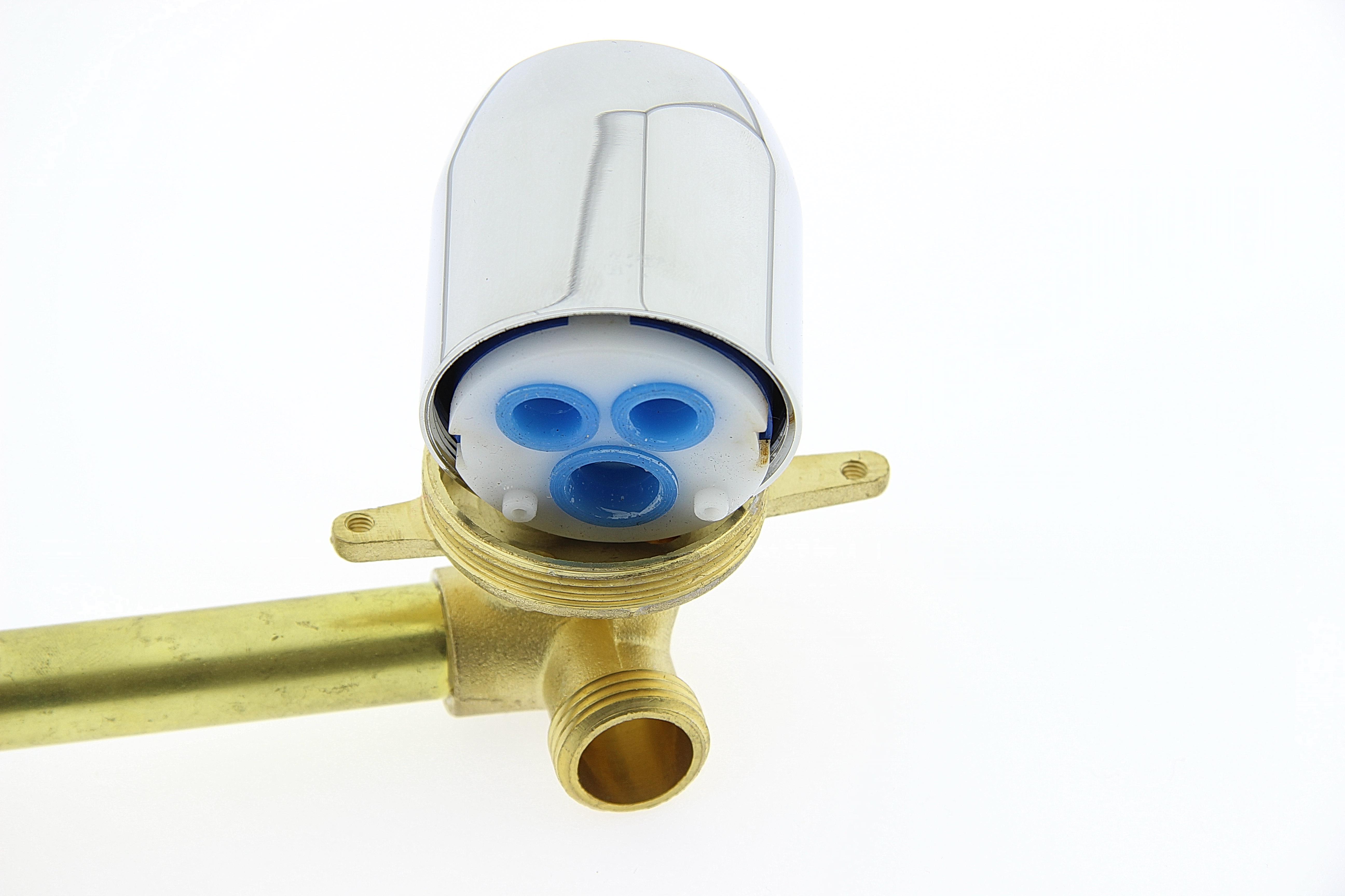 Шайба для кріплення картриджа холодної/гарячої води в змішувачі душової кабіни ШХ01 Хром (14163824) - фото 4