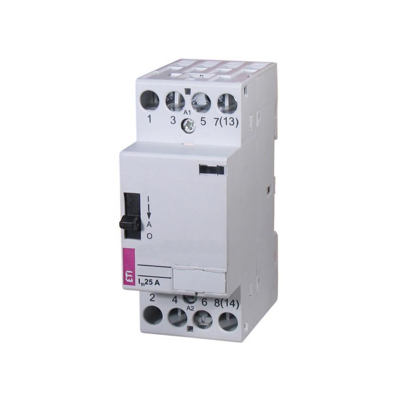 Контактор модульный ETI RR 20-04 4P 25А 4NC AC ручное управление (2464065)