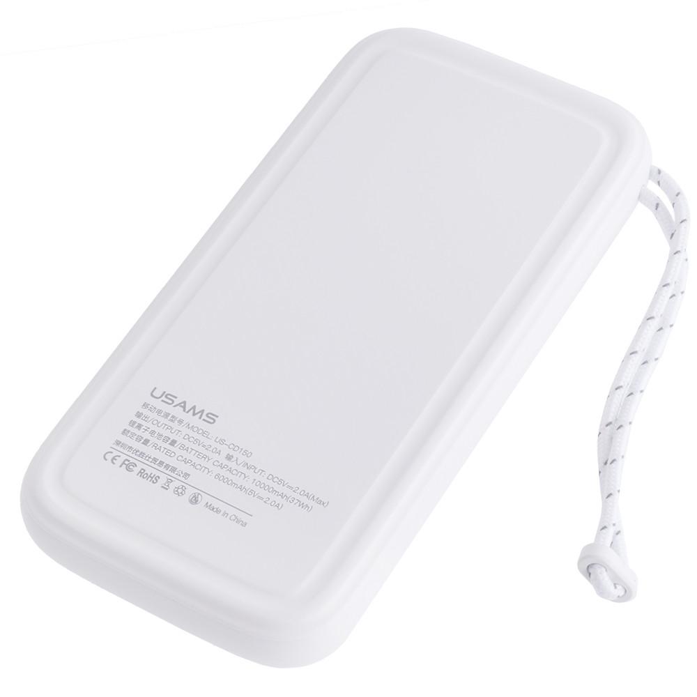 Повербанк Usams US-CD150 PB56 10000 mAh 37 Wh Белый (12284779) - фото 3