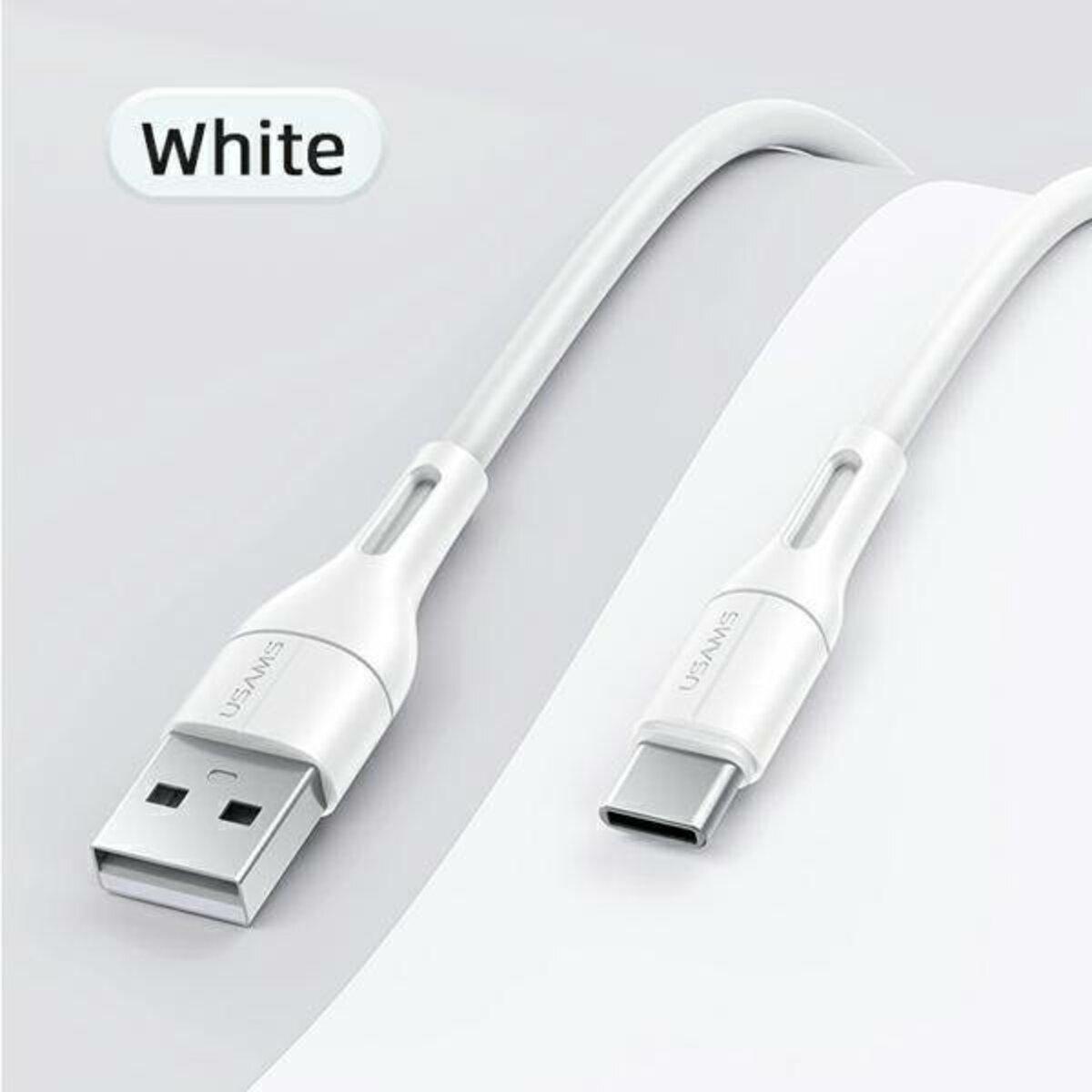 Кабель синхронізації Usams US-SJ501 U68 Type-C Charging Data Cable 1 м White (SJ501USB02) - фото 2