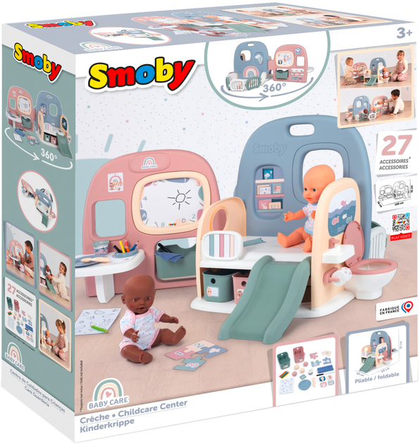 Игровой набор Smoby Toys Детский центр 5в1 с аксессуарами 107,9х77,9х51 см (240307) - фото 2