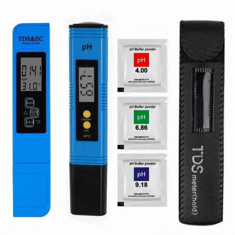 Комплект вимірювальних приладів 4в1 РН-метр/солемір/кондуктометр TDS/EC-метр E-2 (3309752)