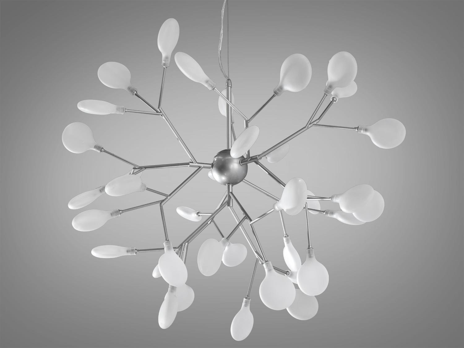 Люстра подвесная Светлячок 36 ламп Хром сатин (887-36A SL) - фото 1 Люстра подвесная Светлячок 36 ламп Хром сатин (887-36A SL) - фото 1