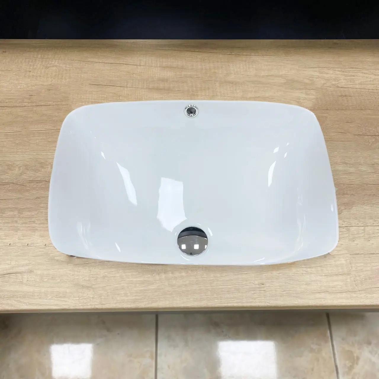 Раковина врізна VBI Moena прямокутна 375x558 мм Білий (RM-VBI-018028) - фото 3 Раковина врізна VBI Moena прямокутна 375x558 мм Білий (RM-VBI-018028) - фото 3