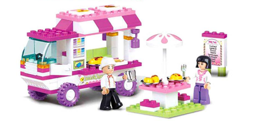 Конструктор SLUBAN M38-B0155 Кафе на колесах