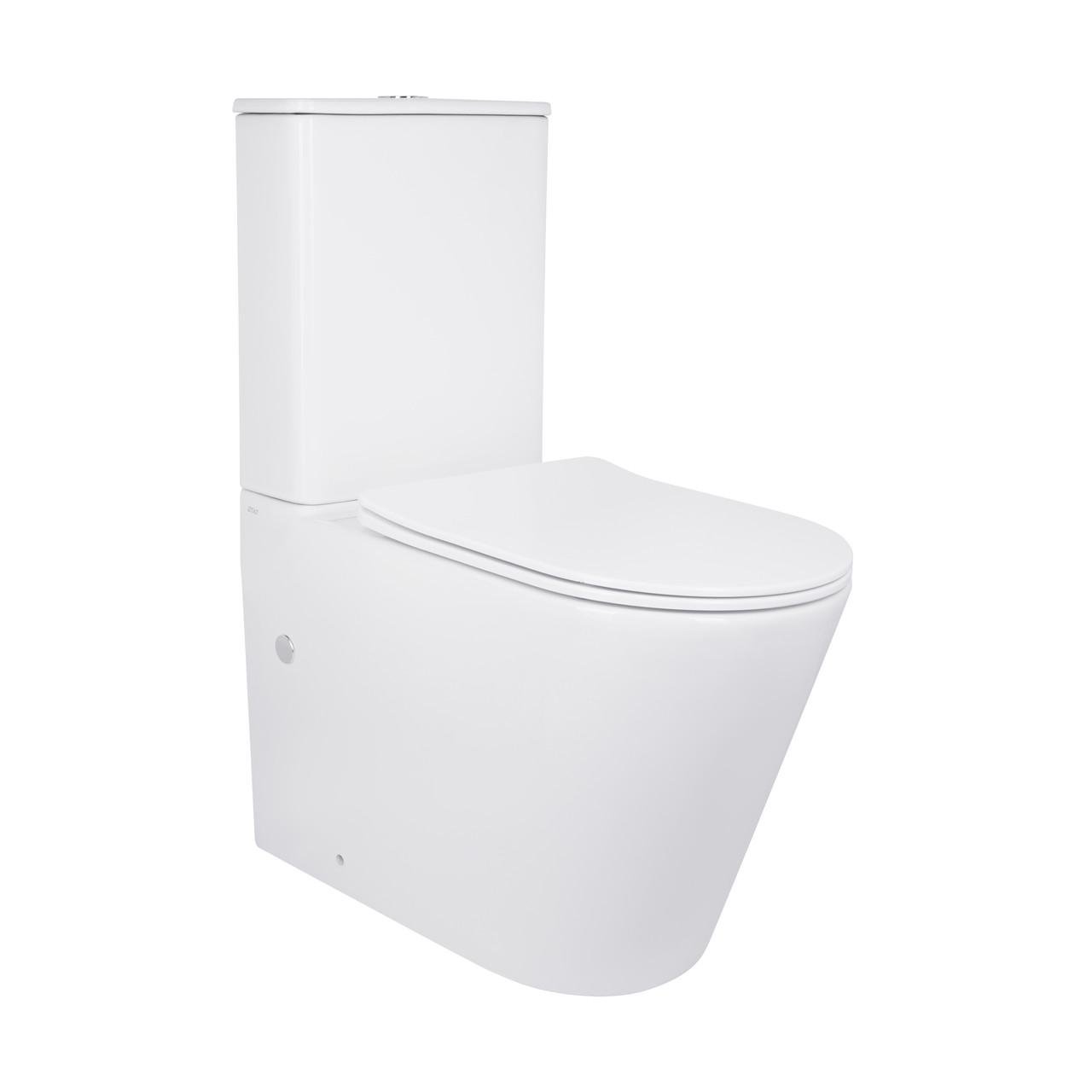 Унитаз-компакт Qtap Scorpio безободочный Ultra Quiet с сиденьем Soft-close (QT14222125AUQW)