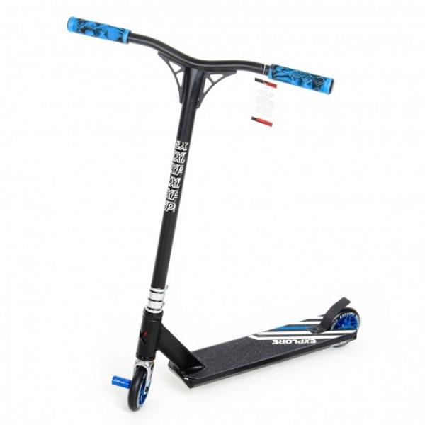 Трюковий самокат LEIDART GRANDE New Explore з пегами Чорно-синій Трюковий самокат LEIDART GRANDE New Explore з пегами Чорно-синій