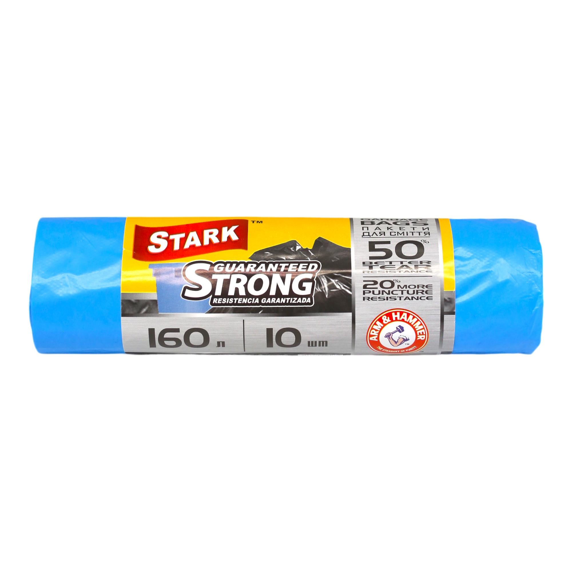 Пакеты для мусора Stark крепкие 160 л 10 шт. Синий (НФ-00006985)