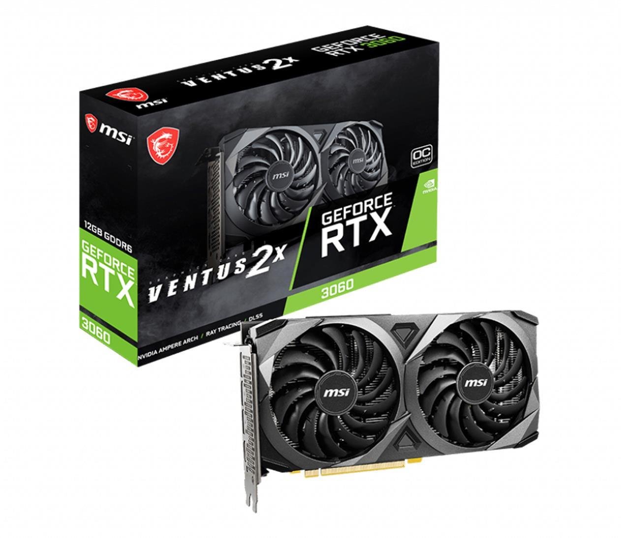 Відеокарта MSI GeForce RTX 3060 Ventus 2X 12G OC (477387)
