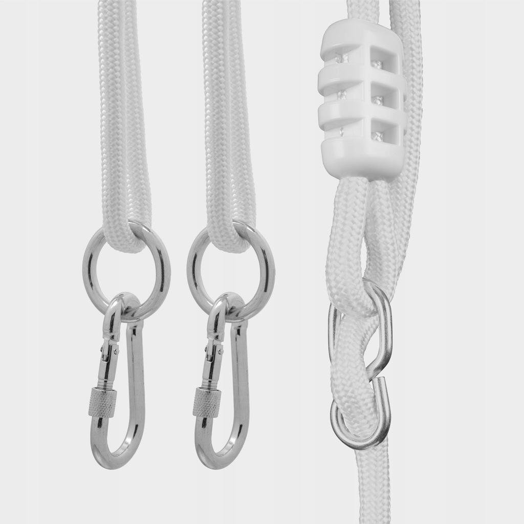 Качели детские подвесные Tulano Hop 30 2 подушки/веревки с карабинами Серый (26321708) - фото 6