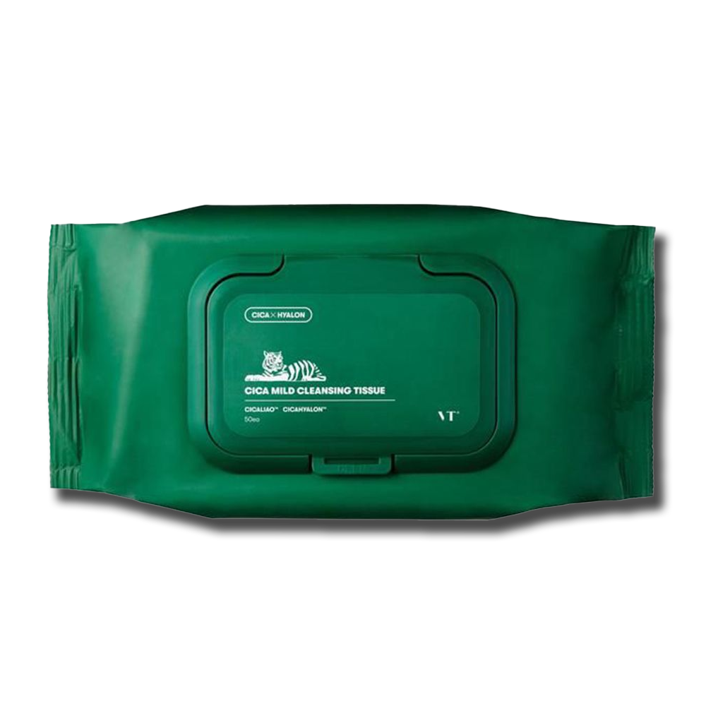 Салфетки для снятия макияжа VT Cosmetics Cica Mild с экстрактом 50 шт.