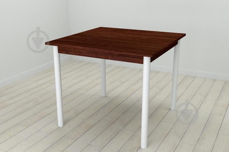 Стол кухонный Ferrum-decor Агата 75x90x90 Белый ДСП Венге 16мм (AGA0024)