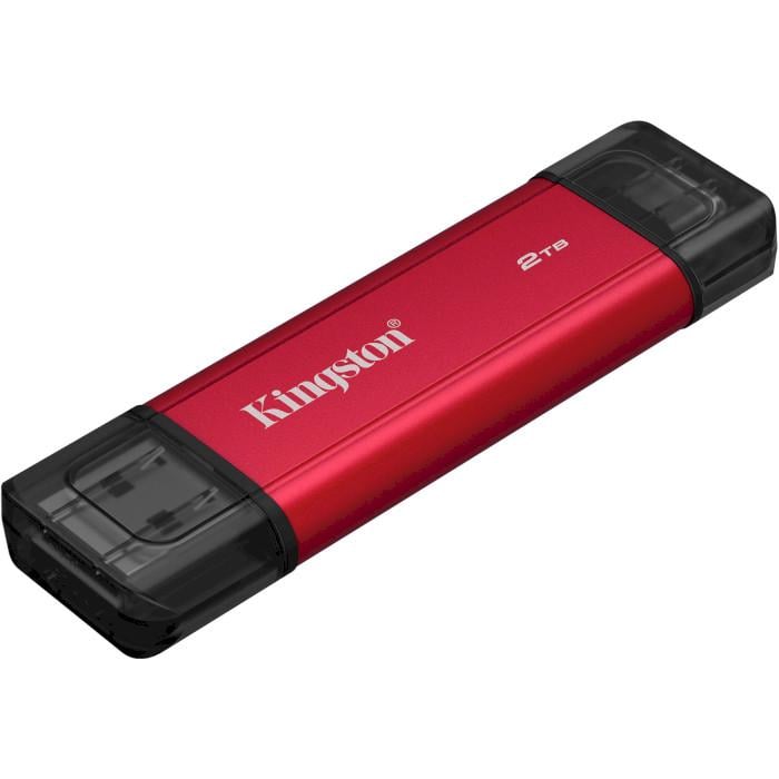 Накопитель наружный Kingston Dual Portable SSD 2TB USB3.2 Gen2 R 950 MB/s W 1050 MB/s Red (SPSD/2TB)