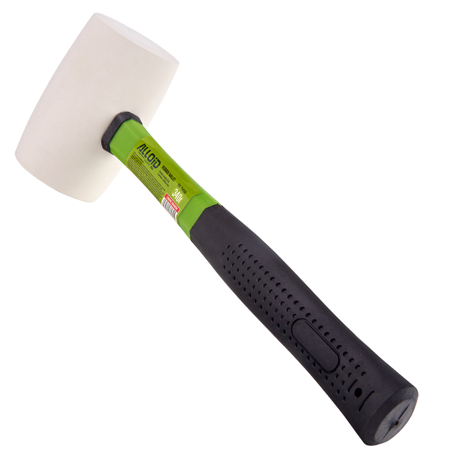 Киянка резиновая с комбинированной ручкой белая резина 340 г (52095) - фото 2 Киянка резиновая с комбинированной ручкой белая резина 340 г (52095) - фото 2