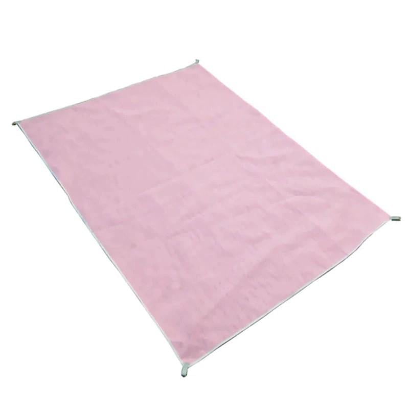 Килимок-підстилка для пікніка або моря анти-пісок Sand Free Mat 200x150 см Рожевий