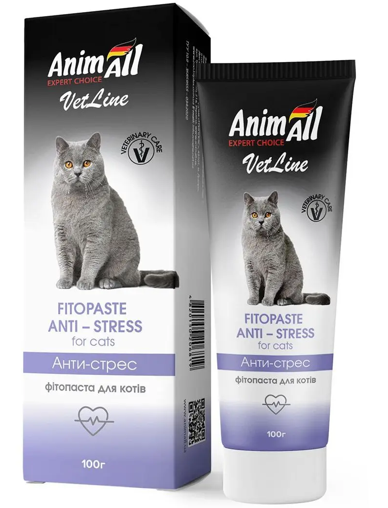 Фітопаста Animall Vetline антистрес для котів 100 г (150669)