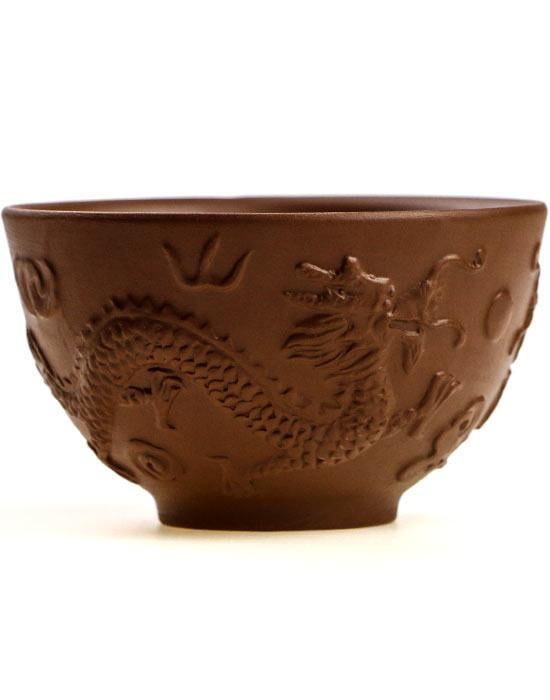 Пиала глиняная Дракон 100 мл Коричневый (OS-TC072)