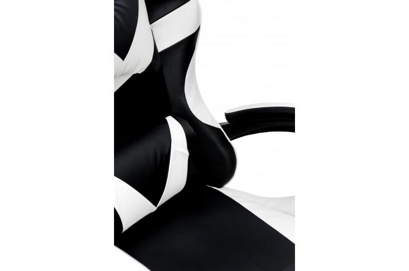 Крісло геймерське Comfort Line Slim Чорний/Білий (SLMBW-124132) - фото 10