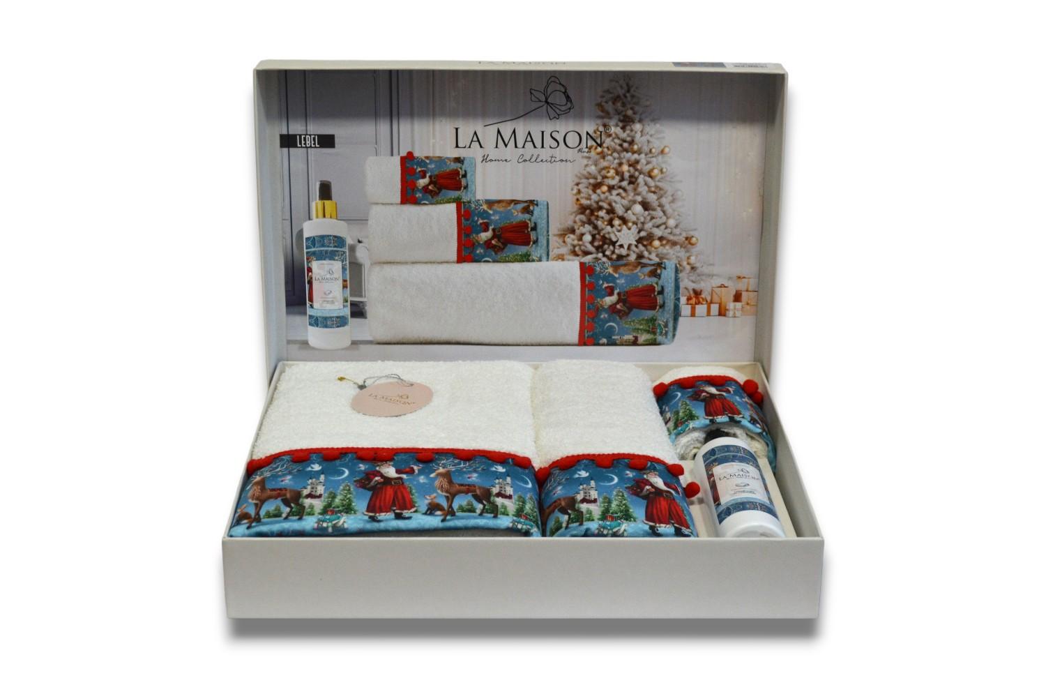 Подарунковий набір рушників La Maison d'Armorine 3 шт. з ароматом Lebel 30480 (29658341) - фото 2 Подарунковий набір рушників La Maison d'Armorine 3 шт. з ароматом Lebel 30480 (29658341) - фото 2