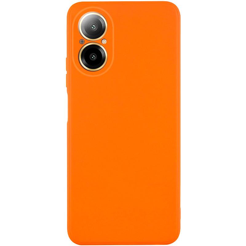 Противоударный Силиконовый чехол Candy Full Camera для Realme C67 4G Оранжевый/Orange