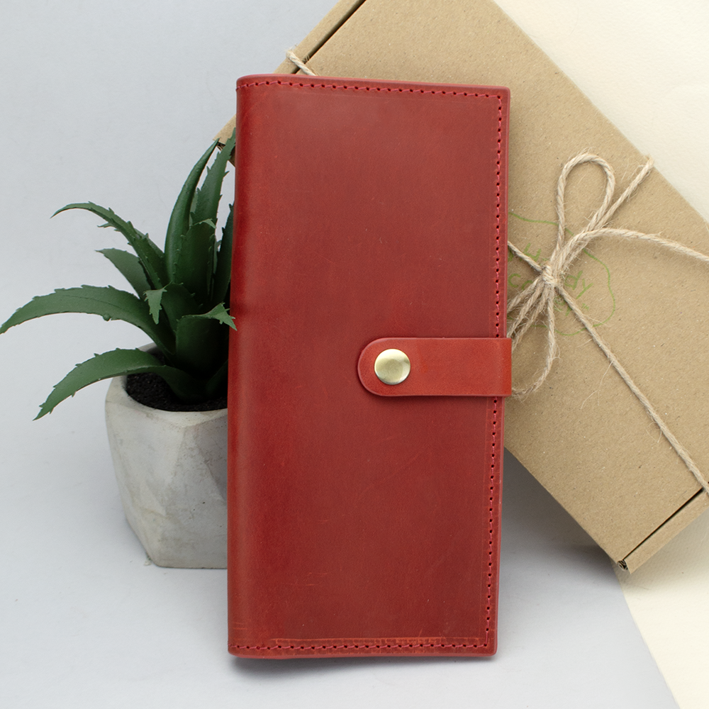 Кошелек женский кожаный Handycover HC0046 Красный (1240253284)