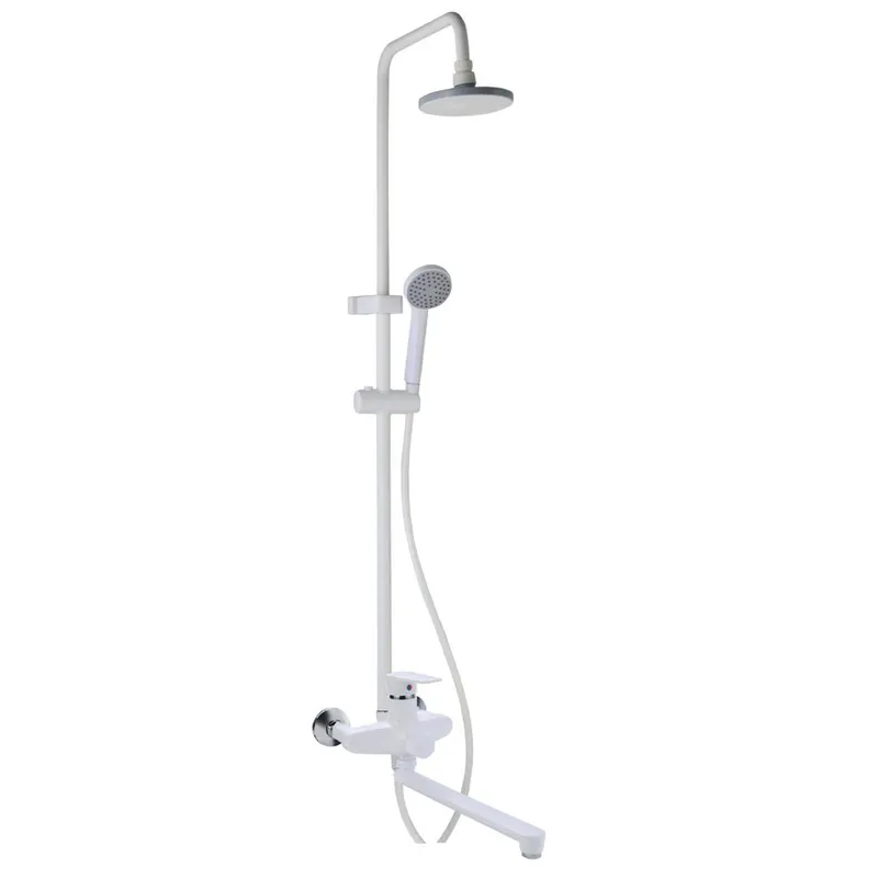 Душевая колонна со смесителем PLAMIX OSCAR-006-J White (PM0701)