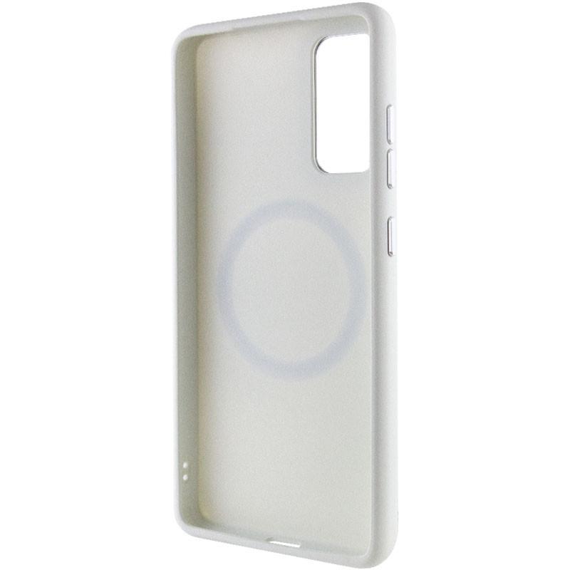 Противоударный TPU Чехол Bonbon Metal Style with MagSafe для Samsung Galaxy S22+ Белый / White - фото 3