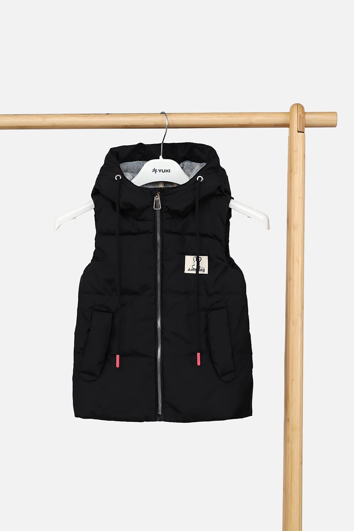 Жилет для девочки утепленный ЦБ-00289745 92 см Черный