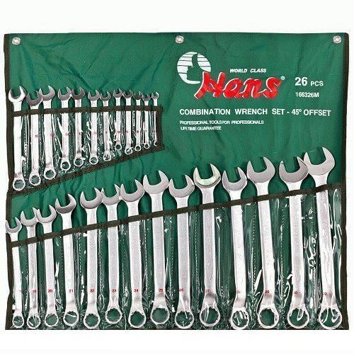 Набор ключей комбинированных HANS изогнутых 166326M