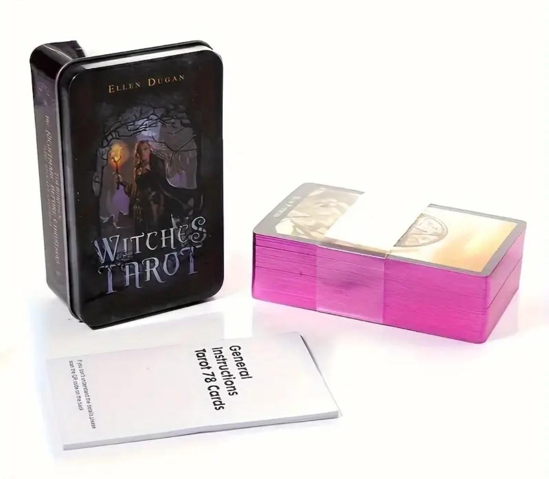 Карты Таро Колдовское 78 карт в металлической коробке - фото 3 Карты Таро Колдовское 78 карт в металлической коробке - фото 3