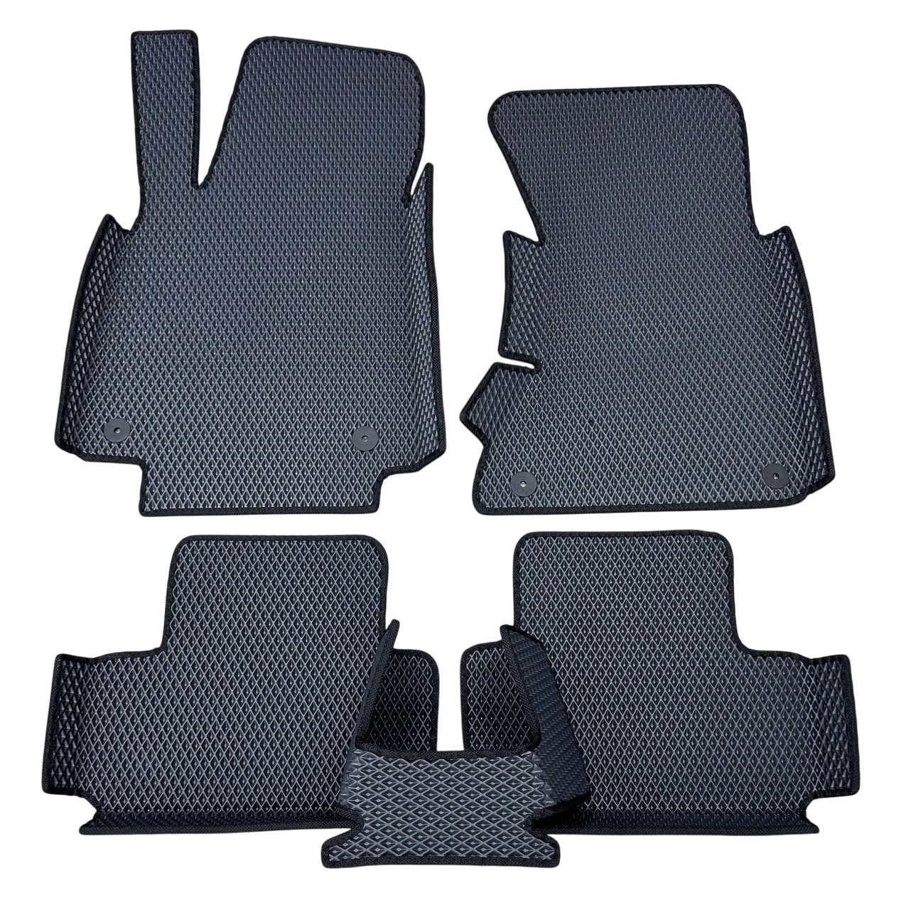 Коврики EVA с бортиками в салон для Audi A4 B8 2008-2015 гг. Черный (2470527193)