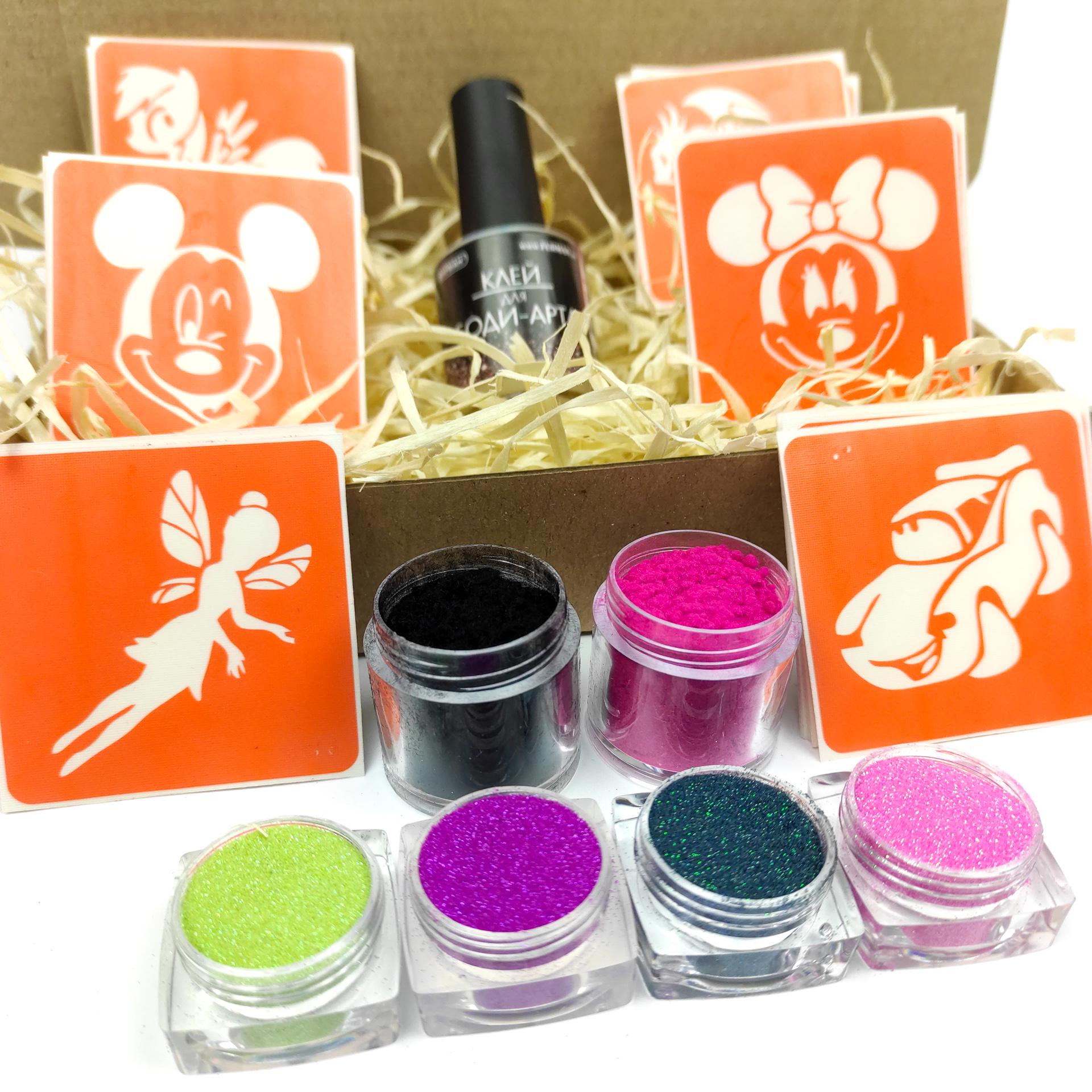 Набор для бодиарта Fresh Tattoo Для детей №1 глиттер (set-kids-1-glitter) - фото 3