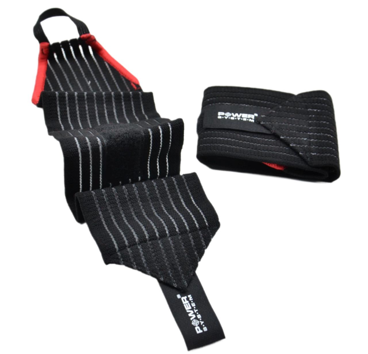 Бинти кистьові Power System PS-6000 Elastic Wrist Support пара Black/Red (27343053) - фото 8 Бинти кистьові Power System PS-6000 Elastic Wrist Support пара Black/Red (27343053) - фото 8