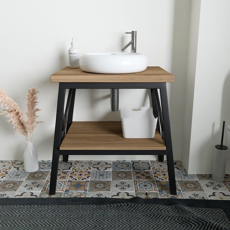 Тумба под умывальник EcoLoft IN-2815 в стиле лофт Тумба под умывальник EcoLoft IN-2815 в стиле лофт