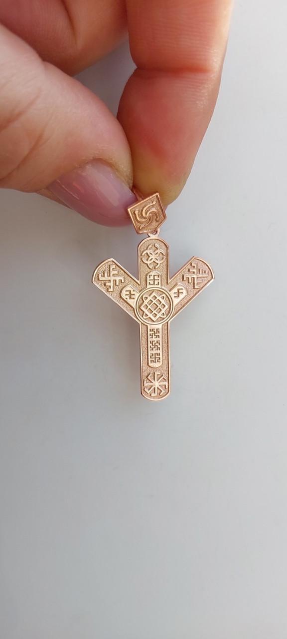 Кулон срібло оберіг Руна світ для жінки позолота 4,5 см 925 проби (с1290-12) - фото 5 Кулон срібло оберіг Руна світ для жінки позолота 4,5 см 925 проби (с1290-12) - фото 5