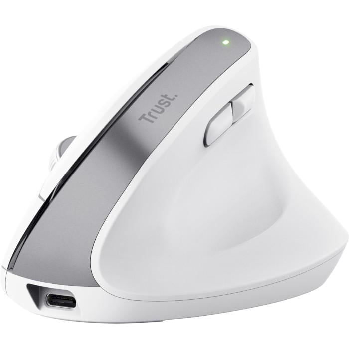 Компьютерная мышка беспроводная Trust Bayo+ Multidevice Ergonomic Wireless Bluetooth White (25399)