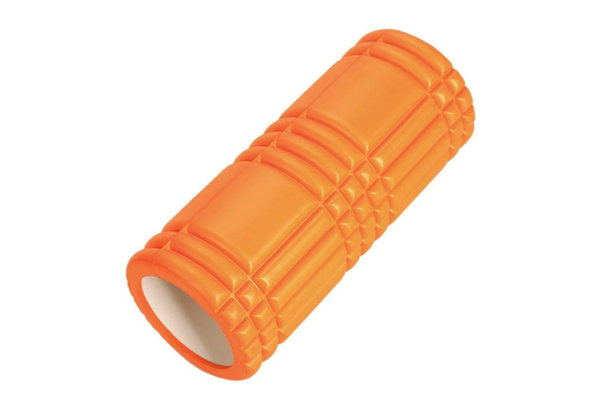 Массажный ролик EasyFit Grid Roller 33 см v.1.0 Оранжевый (EF-2019-O)