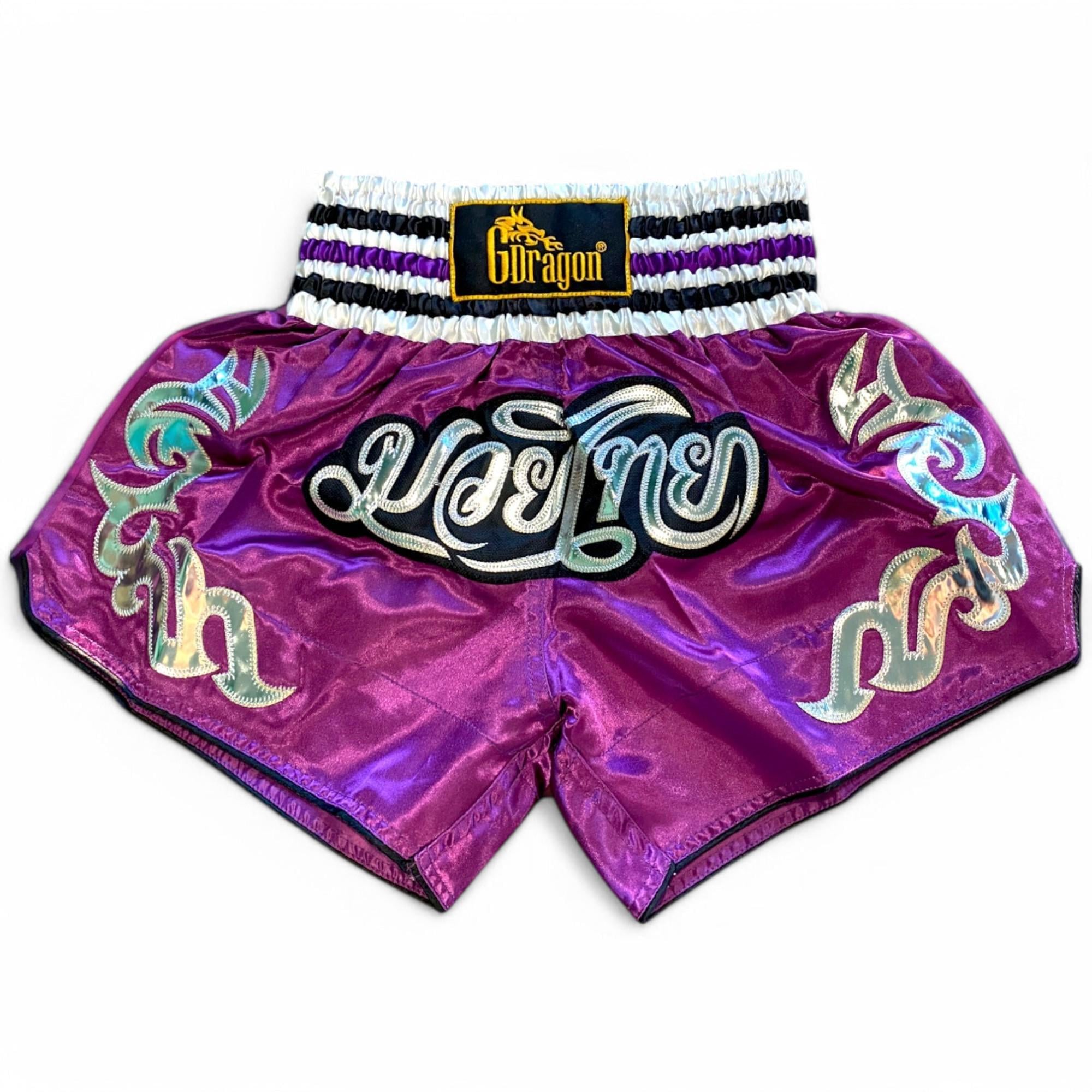 Шорты для тайского бокса GDragon Sport унисекс L Фиолетовый (4_1_L_3)