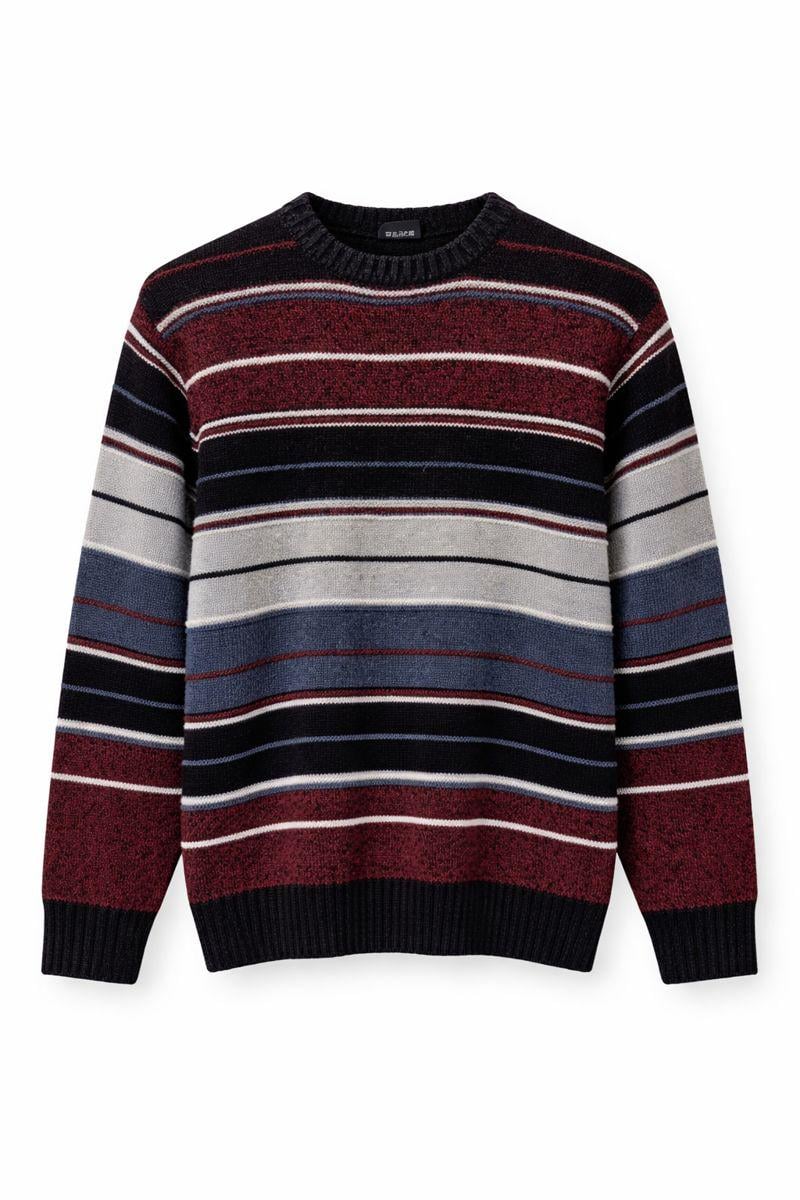 Свитер мужской 26127456 вязаный в полоску L (31729062) Свитер мужской 26127456 вязаный в полоску L (31729062)