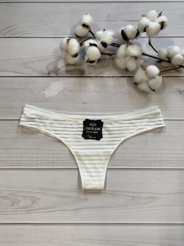 Трусики Coeur Joie в полоску S Молочный (2267-5)