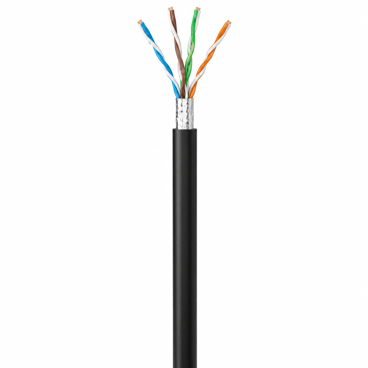 Кабель сетевой OK-Net КППЭ-ОП 4x2x0,51 мм F/UTP Cat5е 500 м внешний (37525039)