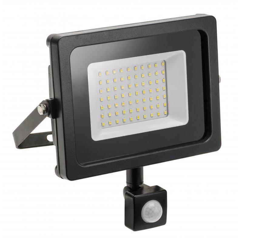 LED-прожектор GTV и NEXT с датчиком движения 50 Вт 4000 Лм 6400К AC220-240В 50-60 Гц (27803317)