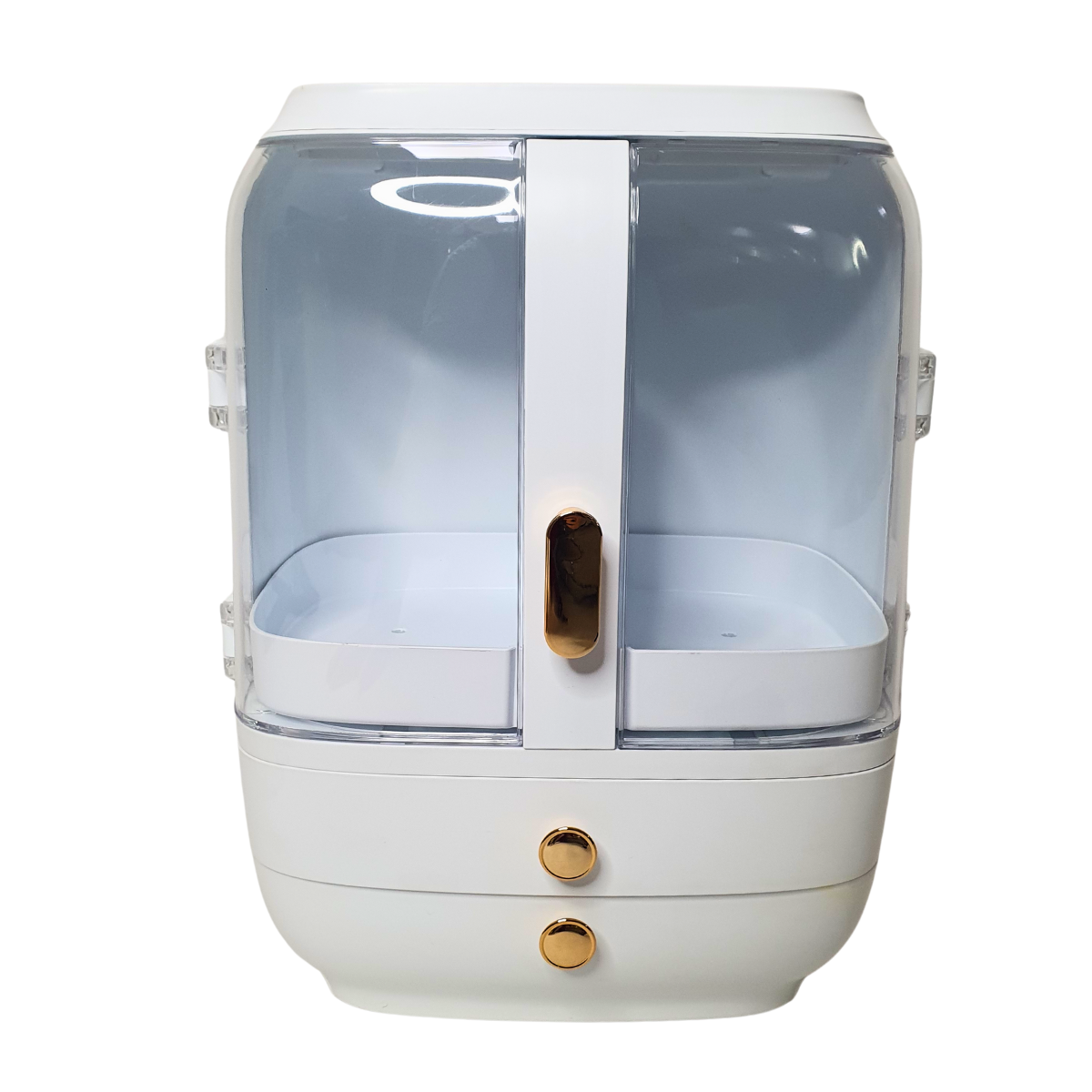 Органайзер-кейс для косметики настольный 4 секции Белый (V81-T500-White)