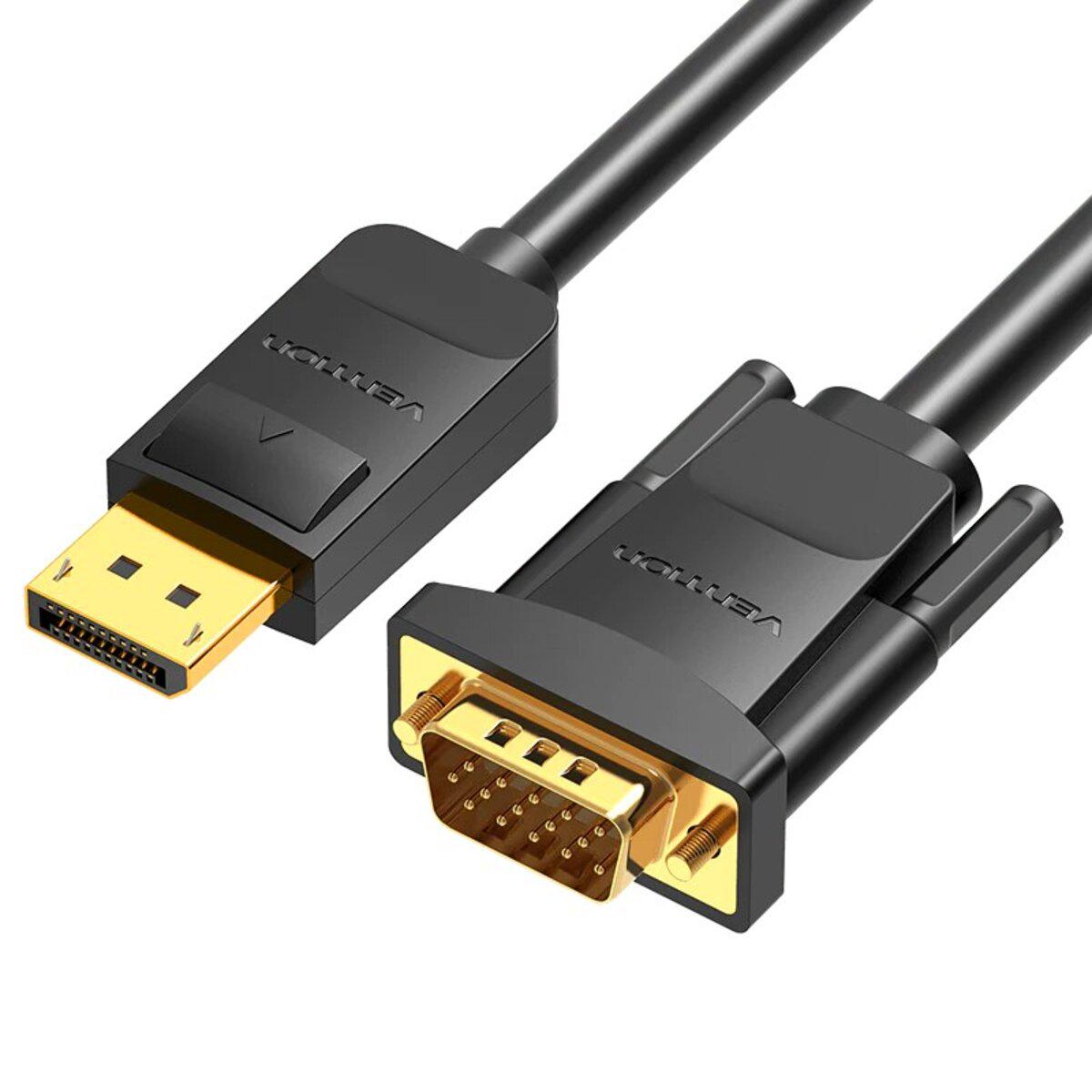 Кабель Vention DisplayPort VGA HBLBH 2 м Black (25173520)