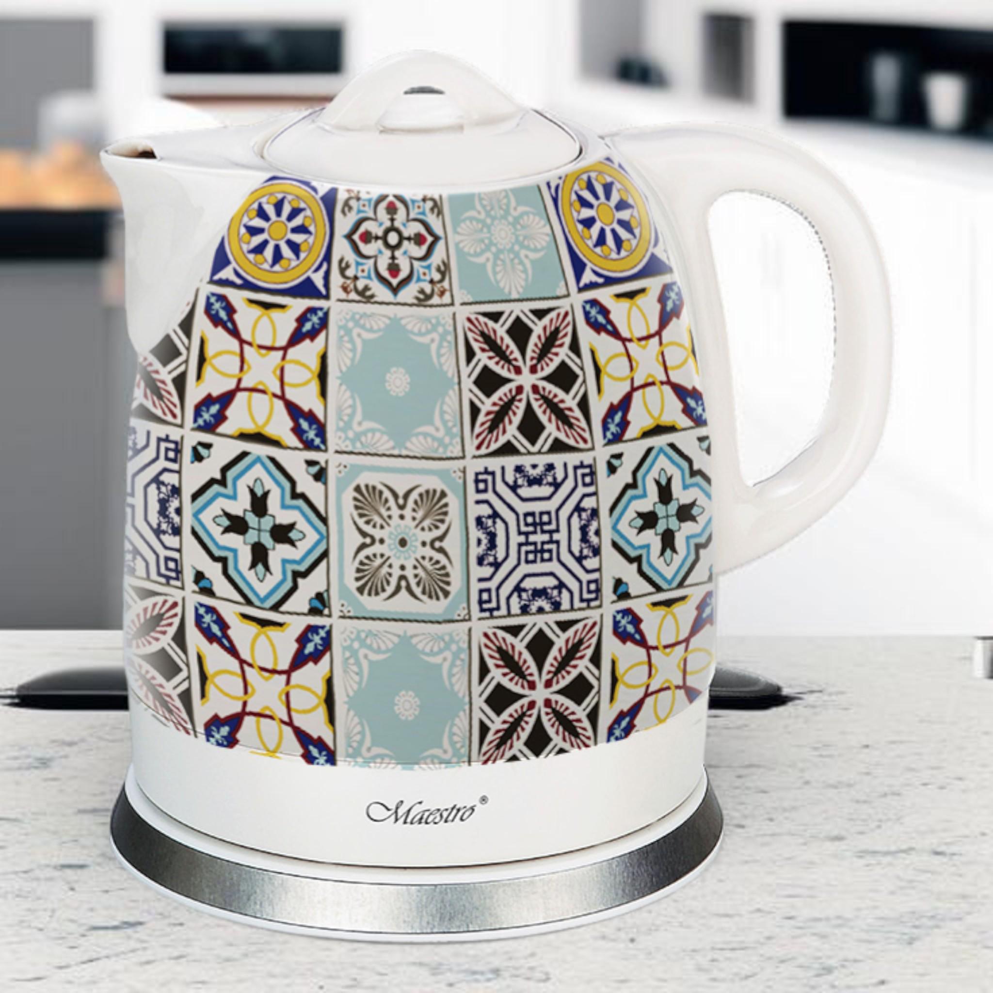 Электрочайник Maestro MR-066-PORTO Holiday in Porto керамический корпус 1,5 л 1500 Вт (32512717)