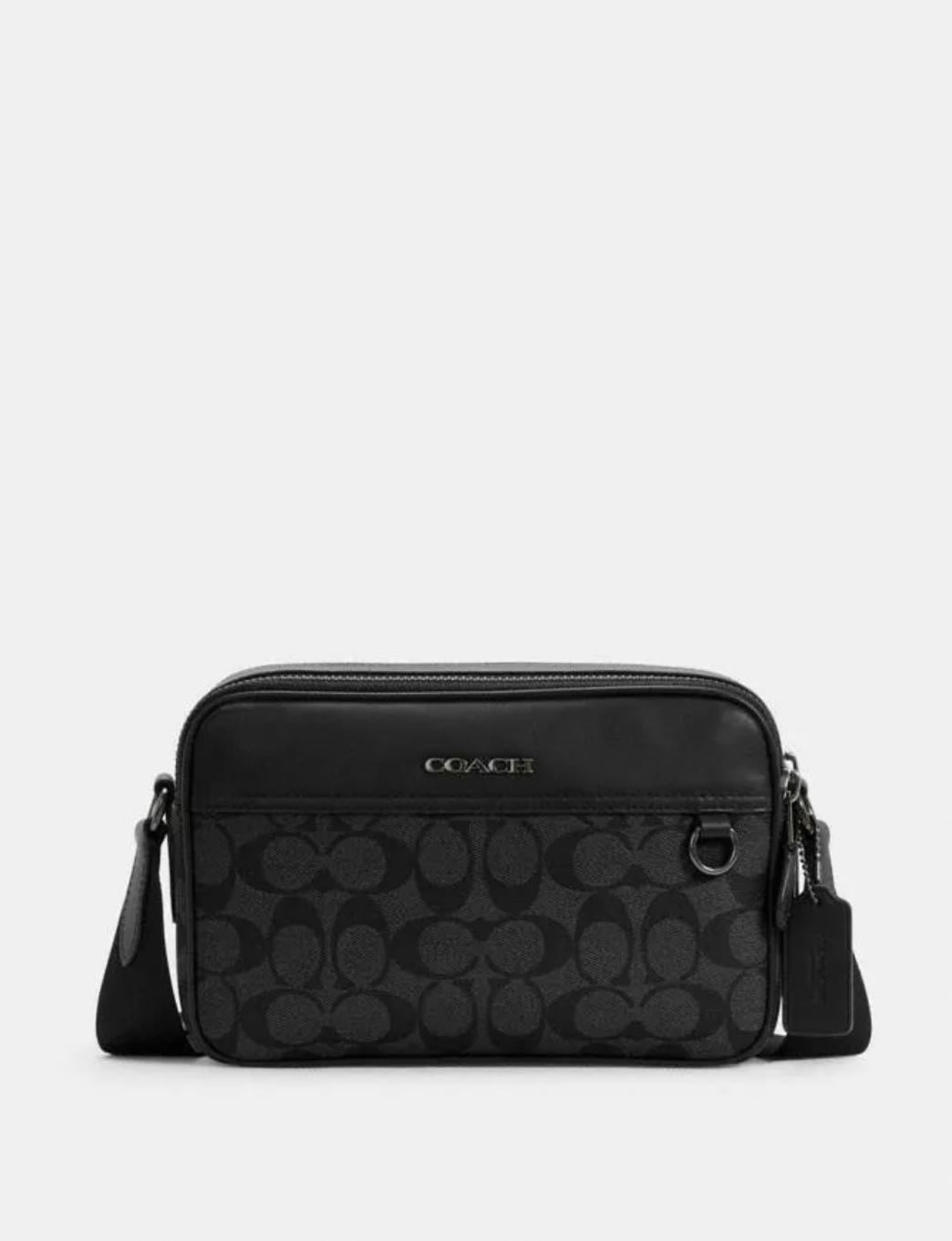 Сумка мужская Coach Graham Crossbody In Signature Canvas C4149 Серый (612990)