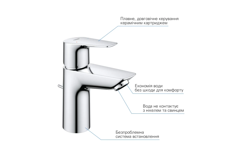 Набір змішувачів для ванної кімнати Grohe QuickFix StartEdge S-Size UA202503TS 2в1 (374080) - фото 3